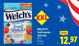 Lidl Welch's fruit snacks offer