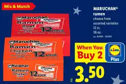 Lidl Maruchan ramen offer