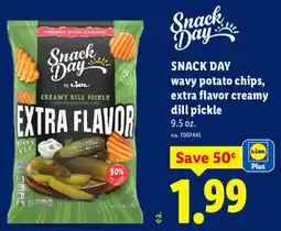 Lidl Snack Day wavy potato chips offer