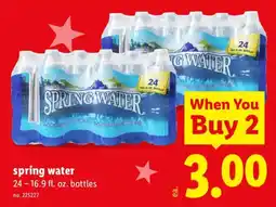 Lidl spring water offer