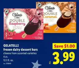 Lidl Gelatelli frozen dairy dessert bars offer