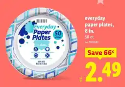 Lidl LadL everyday paper plates offer