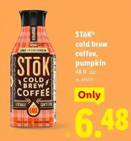 Lidl Stok cold brew coffee, pumpkin offer