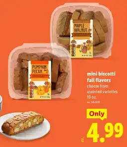 Lidl mini biscotti fall flavors offer
