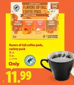 Lidl Lidl flavors of fall coffee pods offer