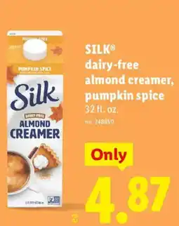 Lidl Silk dairy-free almond creamer offer