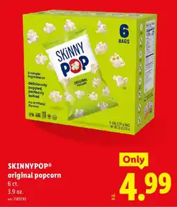 Lidl Skinny Pop original popcorn offer