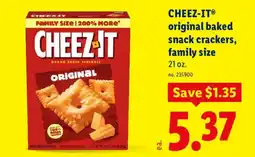Lidl Cheez-it original baked snack crackers offer