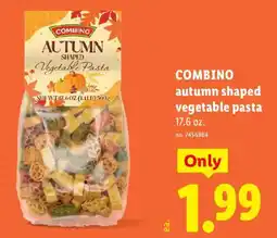Lidl Combino autumn shaped vegetable pasta offer
