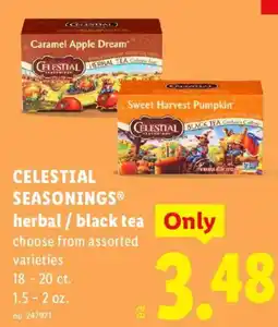 Lidl Celestial Seasonings herbal / black tea offer