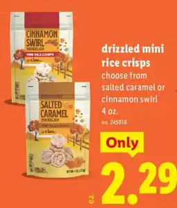 Lidl Zoe drizzled mini rice crisps offer