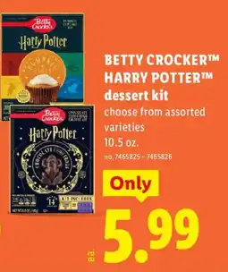 Lidl Betty Crocker Harry Potter dessert kit offer