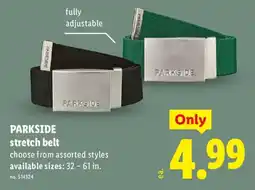 Lidl Parkside stretch belt offer
