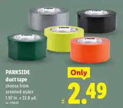 Lidl Parkside duct tape offer