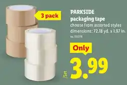 Lidl Parkside packaging tape offer