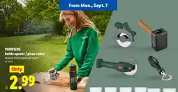 Lidl Parkside bottle opener / pizza cutter offer