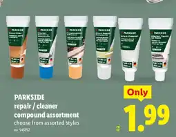 Lidl Parkside repair / cleaner compound assortment offer