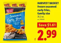 Lidl Harvest Basket seasoned curly fries offer