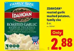 Lidl Idahoan roasted garlic mashed potatoes offer