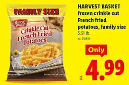 Lidl Harvest Basket frozen crinkle cut French fried potatoes offer