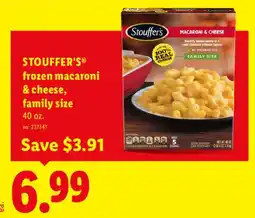 Lidl Stouffer's frozen macaroni & cheese offer