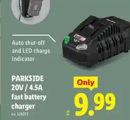 Lidl Parkside 20V / 4,5 A Fast Battery Charger offer