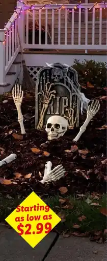 Lidl Halloween Graveyard Decoration offer
