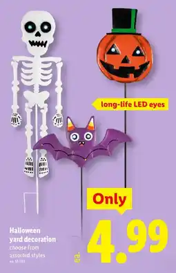 Lidl Halloween yard decoration offer