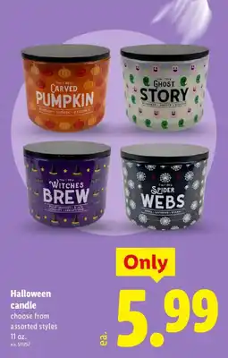 Lidl Halloween candle offer