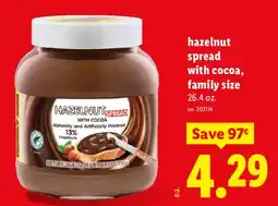 Lidl Hazelnut spread with cocoa offer