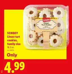 Lidl Sondey linzer tart cookies offer
