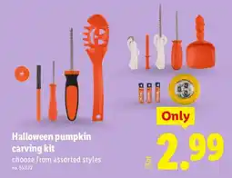 Lidl Halloween pumpkin carving kit offer