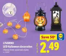 Lidl LivarNo LED Halloween decoration offer
