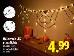 Lidl Halloween LED sting lights offer