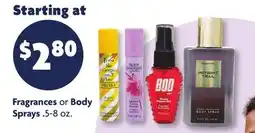 Family Dollar Fragrances or Body Sprays offer