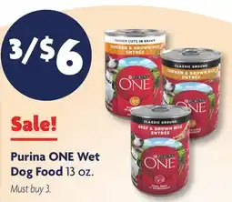 Family Dollar Purina ONE Wet Dog Food offer