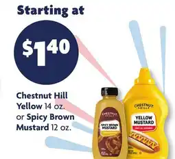 Family Dollar Chestnut Hill Yellow 14 oz. or Spicy Brown Mustard 12 oz offer