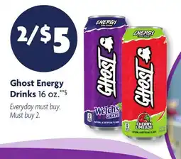 Family Dollar Ghost Energy Drinks offer