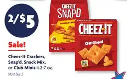 Family Dollar Cheez-It Crackers, Snap'd, Snack Mix, or Club Minis offer