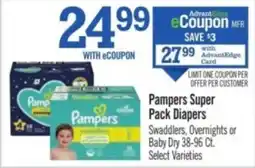 Price Chopper Pampers Super Pack Diapers offer