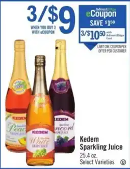 Price Chopper Kedem Sparkling Juice offer