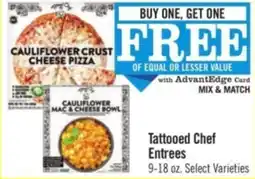 Price Chopper Tattooed Chef Entrees offer