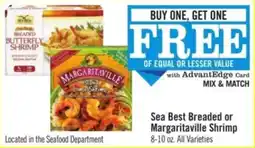 Price Chopper Sea Best Breaded or Margaritaville Shrimp offer