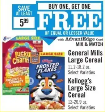 Price Chopper General Mills Large Cereal offer