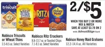 Nabisco Triscuits or Wheat Thins