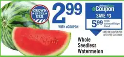 Price Chopper Whole Seedless Watermelon offer