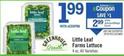 Price Chopper Little Leaf Farms Lettuce offer