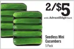Price Chopper Seedless Mini Cucumbers offer