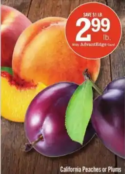 Price Chopper California Peaches or Plums offer