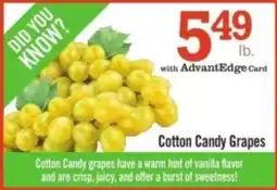 Price Chopper Cotton Candy Grapes offer